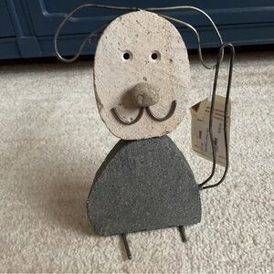 NWT Ancient Graffiti Dog Stone Art Critter